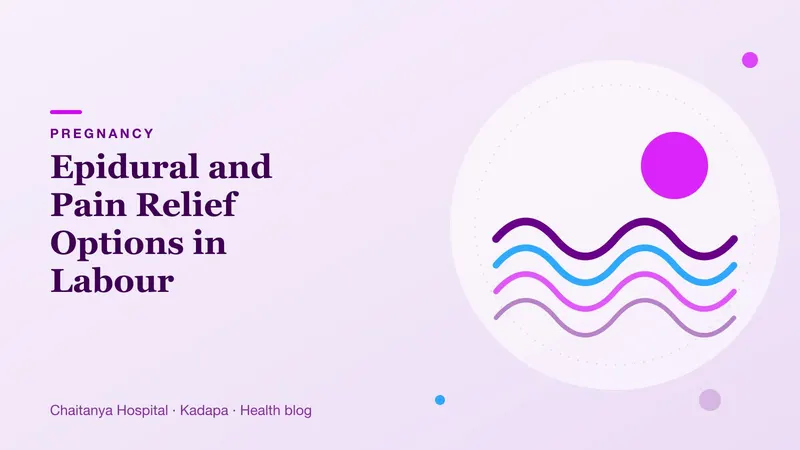 Soft calming waves representing relaxation and pain relief during labour.